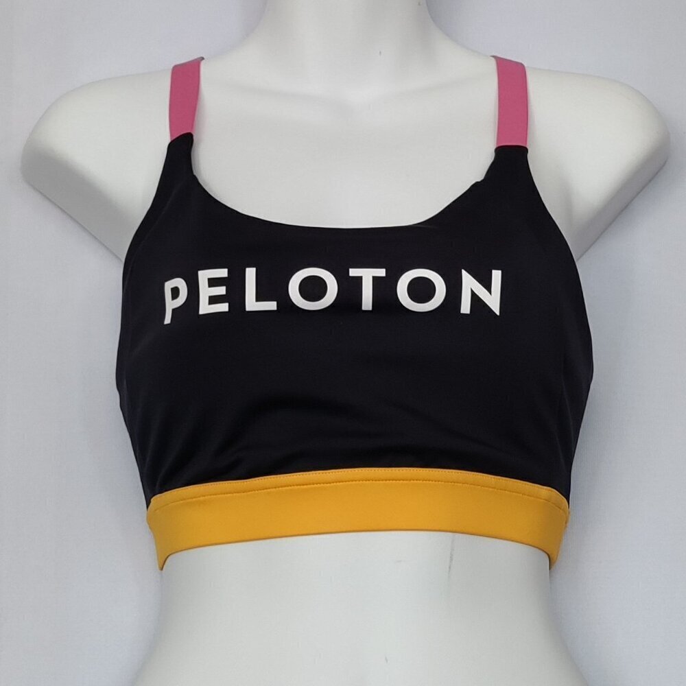Peloton Sports Bra Color blocked Black Size Medium